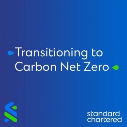 Podcast cover art for: Transitioning to Carbon Net Zero from Standard Chartered